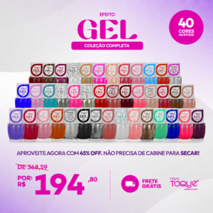 Coleção Completa com 40 Cores Efeito Gel - Imagem 1
