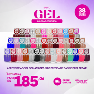 Coleção Completa com 38 Cores Efeito Gel - Imagem 1